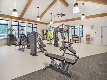 Fitness center with yoga/pilates studio